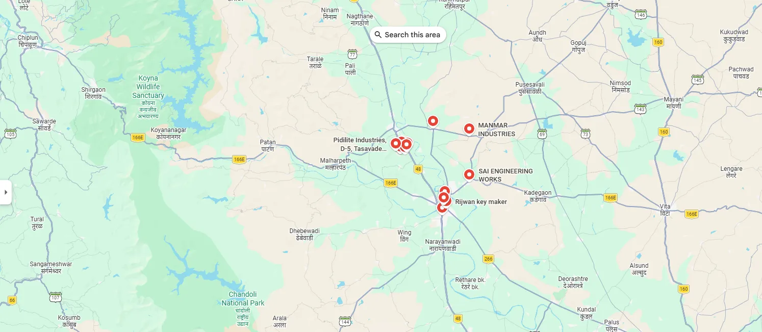 Location Map - Karad, Maharashtra